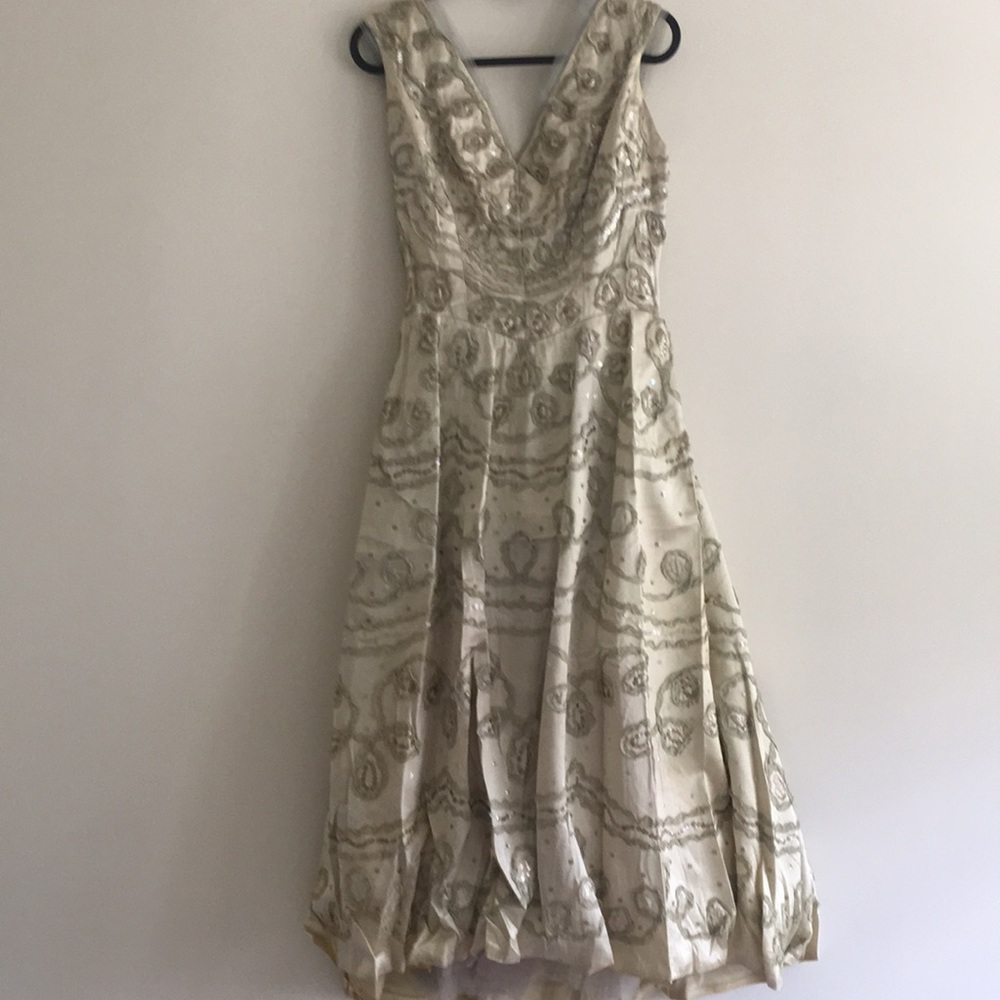 Stunning true vintage lace and sequin dress